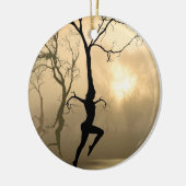 Dansende bomen keramisch ornament (Links)