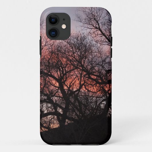 Dansende boomskeletten op zonsondergang Case-Mate iPhone case (Achterkant)