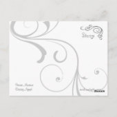 Dansende briefkaarten Nymph en Poet (Achterkant)