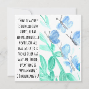 Dansende Butterflies Bedankkaart