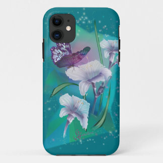 Dansende Butterfly-draagtas iPhone 11 Hoesje