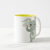 Dansende Cartoon Elephant Mok (Voorkant rechts)