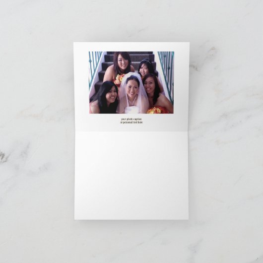 Dansende champagne-glazen kleur hartelijk dank bedankkaart (Binnen)