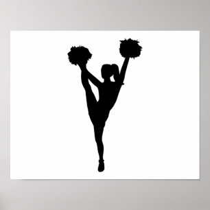 Dansende cheerleader girl poster