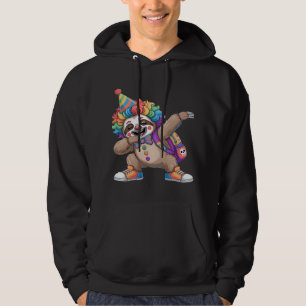 Dansende clown Dabbing griezelige Halloween luiaar Hoodie