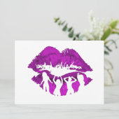 Dansende cocktailmeisjes lippen (Staand voorkant)