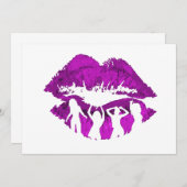 Dansende cocktailmeisjes lippen (Voorkant / Achterkant)