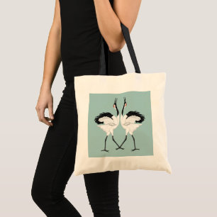Dansende Cranes Canvas tas