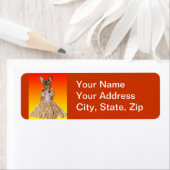 Dansende Dachshund Adresetiketten Etiket (Insitu)