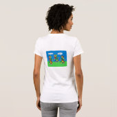 Dansende Dames T-Shirt (Achterkant volledig)