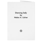 Dansende dameskundekaart (Achterkant)