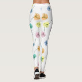 Dansende Dandelions | Waterverf Floral Pattern Leggings (Achterkant)