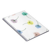 Dansende Dandelions | Waterverf Floral Pattern Notitieboek (Rechterzijde)