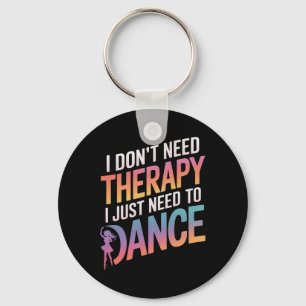 Dansende Dansende Dans Uni-adult Dans Modern Zwart Sleutelhanger
