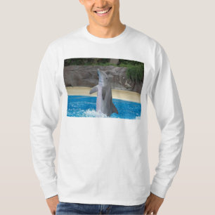 Dansende dolfijn lange hoes T-shirt