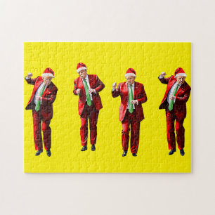 Dansende Donald Trump Kerst Puzzel