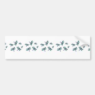 Dansende Dragonfly Art Bumpersticker