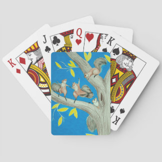 Dansende eekhoorn afspeelkaart deck pokerkaarten