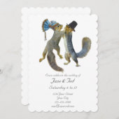 Dansende eekhoorntjes Weddenschap Kaart (Voorkant / Achterkant)