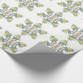 Dansende egel cadeaupapier (Hoek)