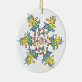 Dansende egel keramisch ornament (Rechts)