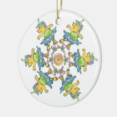Dansende egel keramisch ornament (Links)