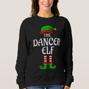 Dansende Elf Bijpassende Familie Kerst Pyjama Trui