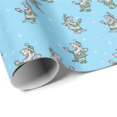 dansende elf cadeaupapier (Rol Hoek)