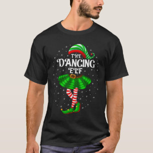 Dansende Elf Kerstmis Familie Matching Vrouwen Mei T-shirt