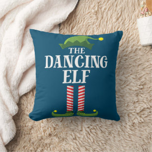 Dansende Elf Matching Family Group kerstparty Kussen