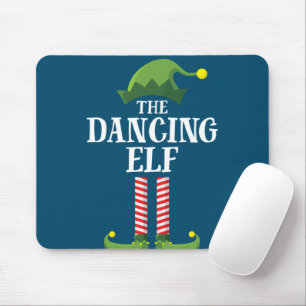 Dansende Elf Matching Family Group kerstparty Muismat