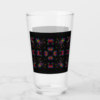 Dansende Fiesta Bloemen Glas