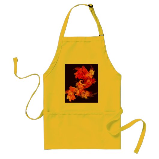 Dansende Firebird Abstract Art Apron Standaard Schort (Voorkant)