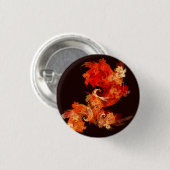 Dansende Firebird Abstract Art Button (rond) (Voorkant /achterkant)