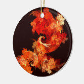 Dansende Firebird Abstract Art Circle Ornament (Links)