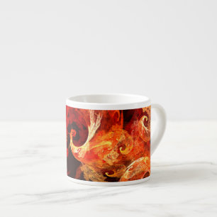 Dansende Firebird Abstract Art Espresso Mok