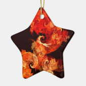 Dansende Firebird Abstract Art Star Ornament (Links)
