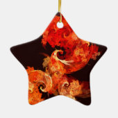Dansende Firebird Abstract Art Star Ornament (Achterkant)