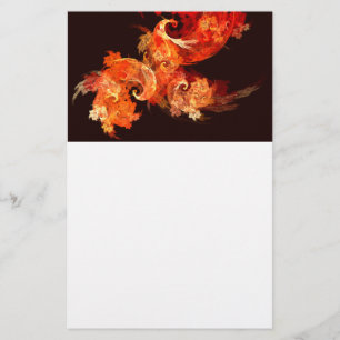 Dansende Firebird Abstract Art Stationery Briefpapier