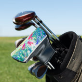 Dansende Flamingos trio Golfheadcover (Insitu)
