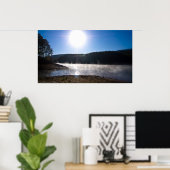 Dansende Fog op Sunrise op het Poster van het Ouac (Thuiskantoor)