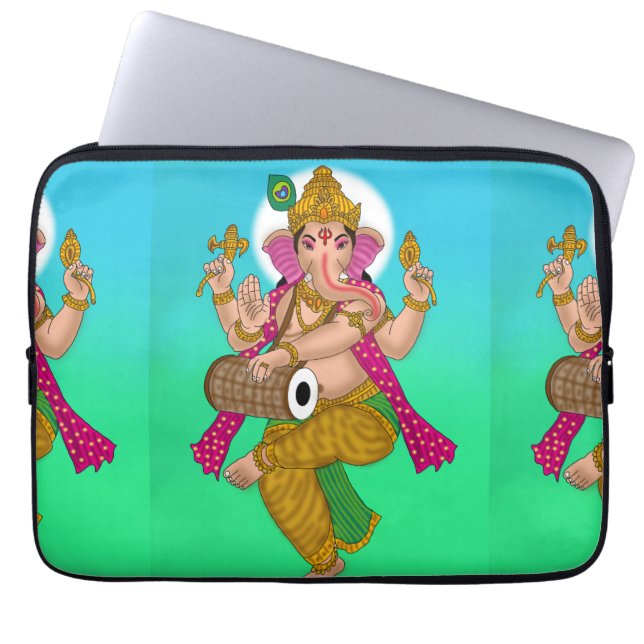 Dansende Ganesha laptophoes Laptop Sleeve (Voorkant)