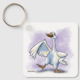 Dansende Gans Cartoon Sleutelhanger