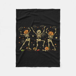 Dansende geraamtes griezelige Halloween kostuum he Fleece Deken