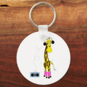 Dansende Giraffe Sleutelhanger (Voorkant)