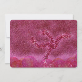 Dansende glitter Tu B'Shvat ט״ו בשבט platte kaart