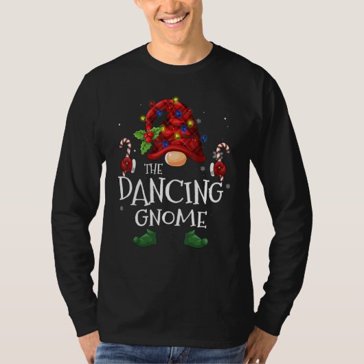 Dansende Gnoome Buffalo met kerstboom T-shirt (Voorkant)