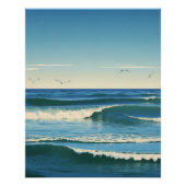 Dansende Golven onder de Hemel Perfect Poster (Voorkant)