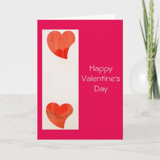 Dansende harten Valentijnsdag Kaart (Voorkant)
