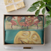  dansende heks Full Moon Jack O Lantern Tissuepapier (Geschenk)